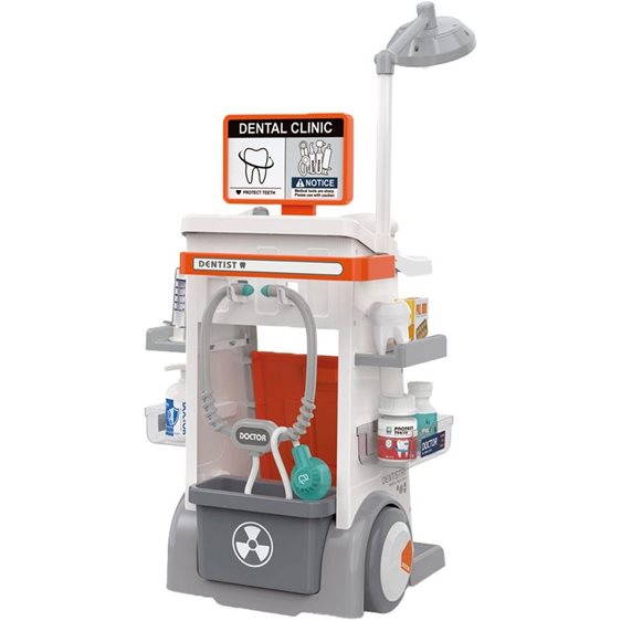 Οδοντιάτρου Τρόλευ Luna Toys Σετ 68,5εκ. με φως και ήxο 26τμχ. 43x15x33εκ. 000623329