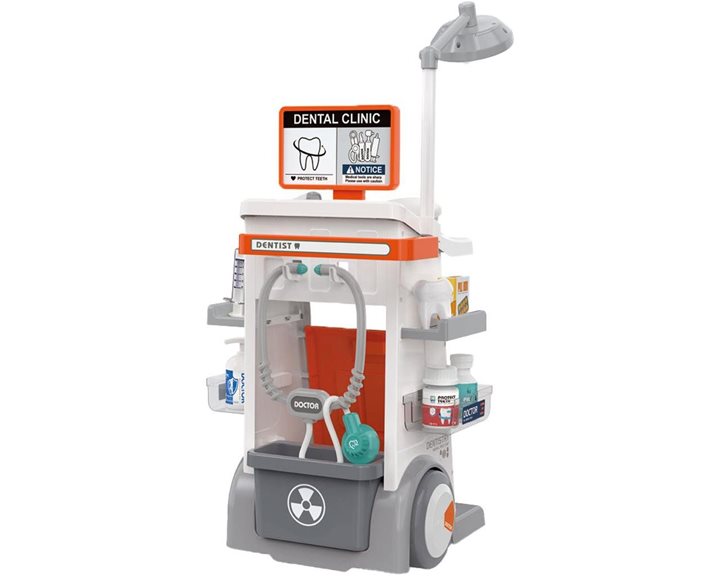 Οδοντιάτρου Τρόλευ Luna Toys Σετ 68,5εκ. με φως και ήxο 26τμχ. 43x15x33εκ. 000623329
