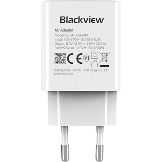 BLACKVIEW USB POWER ADAPTER 18W WHITE