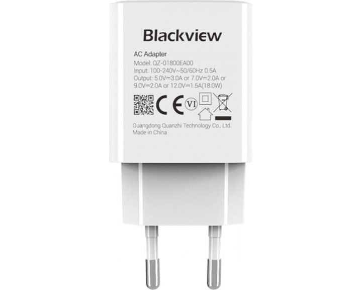 BLACKVIEW USB POWER ADAPTER 18W WHITE
