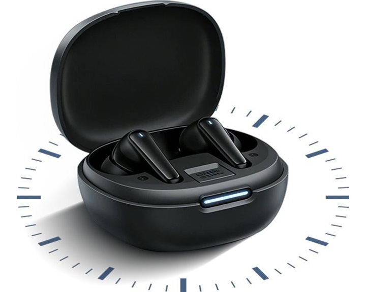 BLACKVIEW BT6.0 EARBUDS 17 WITH BUILT-IN PHONE STAND AND CHARGING DOCK BLACK