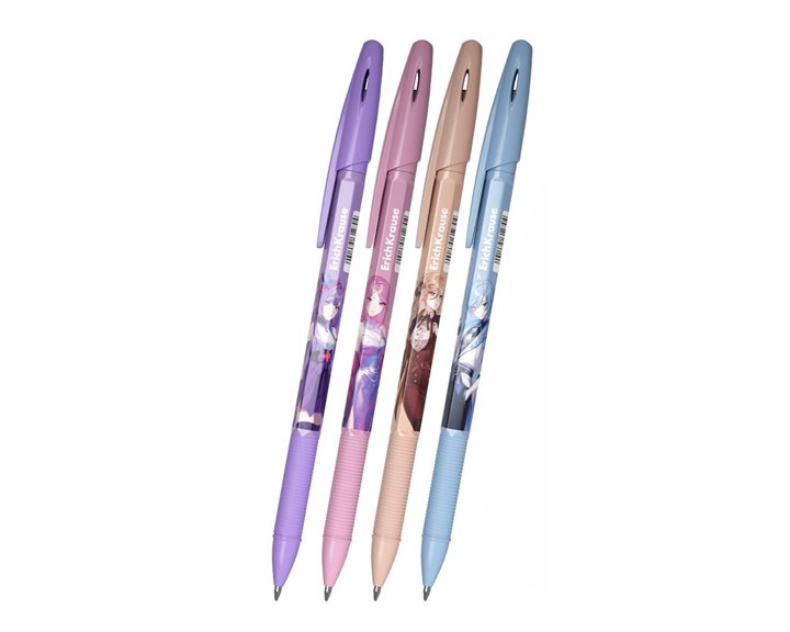 Στυλό ErichKrause Ballpoint R-301 Stick & Grip Manga 0.7mm Blue 63911