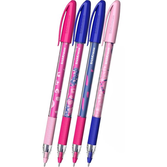 Στυλό ErichKrause Ballpoint U-109 Stick & Grip Pinna Kotta 1.0mm Blue 65166