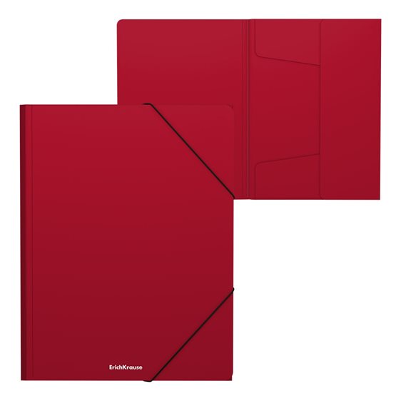 Ντοσιέ Λάστιχο ErichKrause Α4 PP Matt Classic Red 59231
