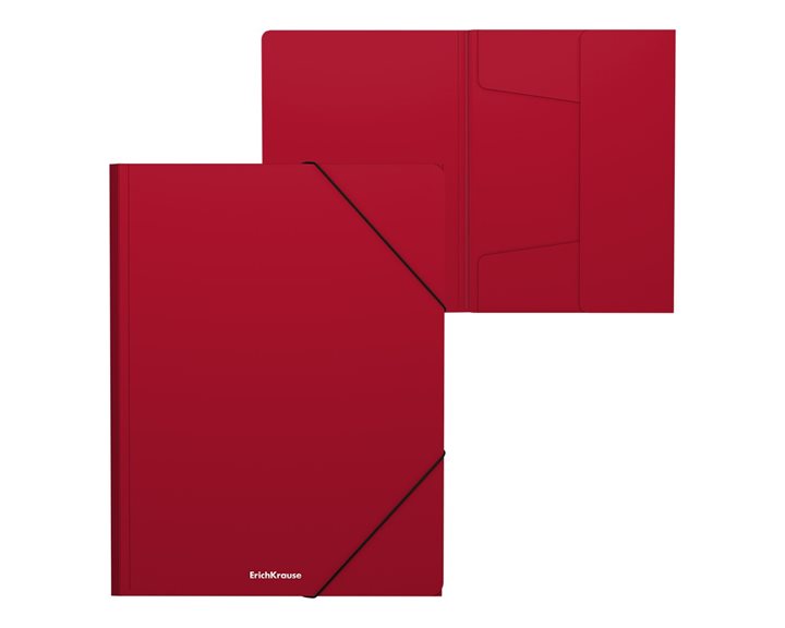 Ντοσιέ Λάστιχο ErichKrause Α4 PP Matt Classic Red 59231
