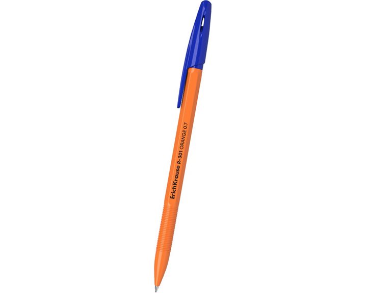 Στυλό ErichKrause R-301 Stick Orange 0.7mm Blue 63068