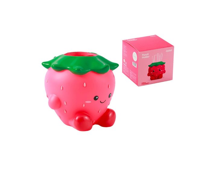 itotal Μολυβοθήκη Πλαστική 11.5cm Stella Strawberry XL3013F
