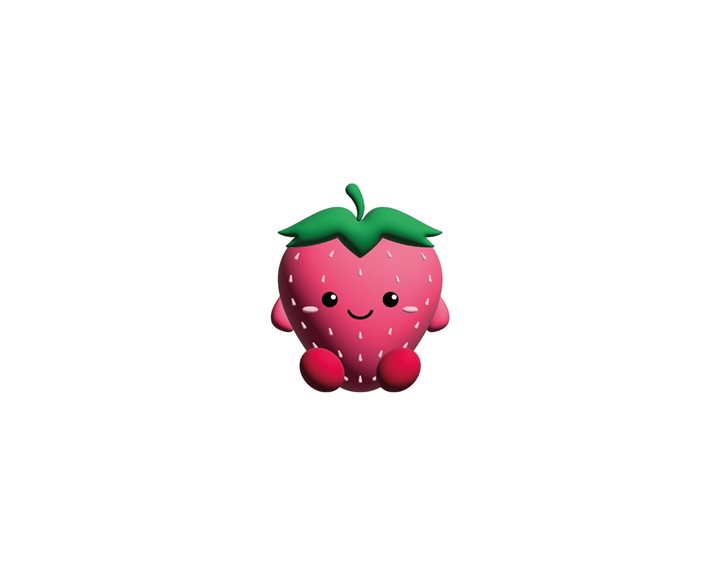 itotal Antistress Squeezy Fresh Market 12x13x11cm Stella Strawberry