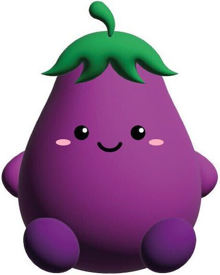 itotal Antistress Squeezy Fresh Market 11x10x14.2cm Ellie Eggplant