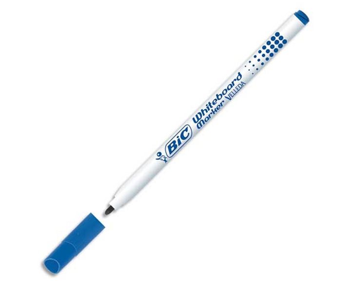 ΜΑΡΚΑΔΟΡΟΣ BIC VELLEDA ΑΣΠΡΟΠΙΝΑΚΑ GRIP ΜΠΛΕ
