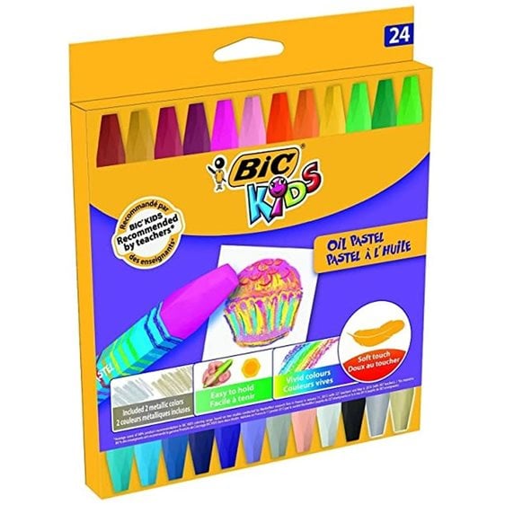 Λαδοπαστέλ BicKids 24τμχ