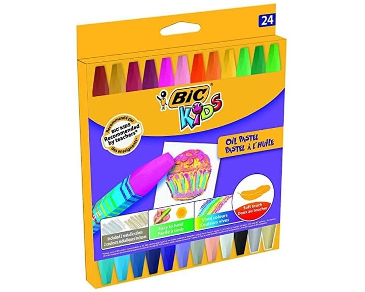 Λαδοπαστέλ BicKids 24τμχ