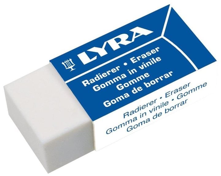 Γόμα Lyra Miνι Λευκή 42x18x11mm
