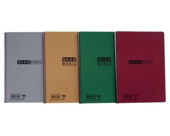 Τετράδιο Σπιράλ 17x25 Skag Basic 5Θεμ. No 8005