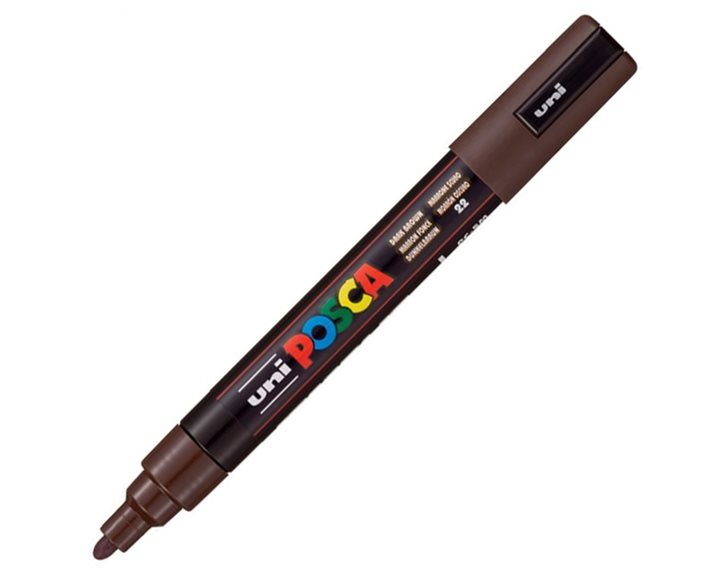 Μαρκαδόρος UNI Posca PC-5M DARK BROWN
