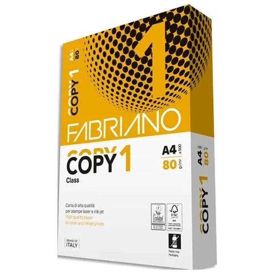 Χαρτί Φωτοτυπικό Α4 Fabriano Copy1 80gr 500φ