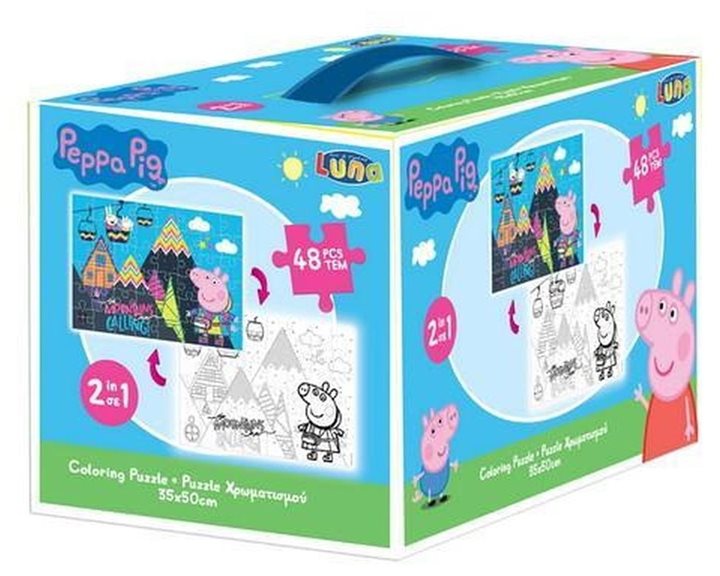 ΠΑΖΛ ΧΡΩΜΑΤΙΣΜΟΥ ΚΥΒΟΣ 2 ΟΨΕΩΝ PEPPA PIG