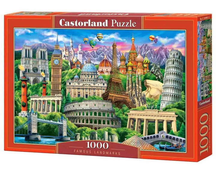 Παζλ Castorland 1000τμχ. Famous Landmarks 68Χ47cm C-104901-2