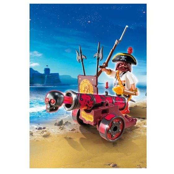 Playmobil Zipper Bag Κόκκινο Κανόνι Με Κουρσάρο 6163