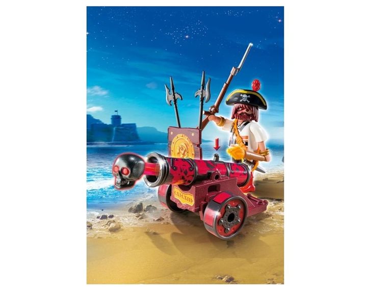 Playmobil Zipper Bag Κόκκινο Κανόνι Με Κουρσάρο 6163