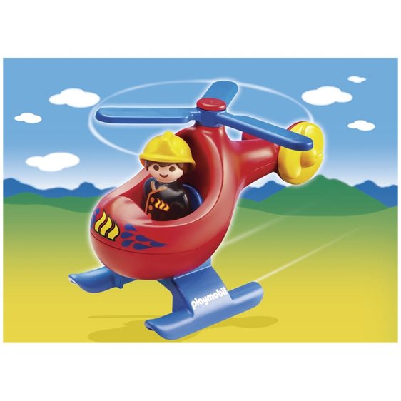 Playmobil 1.2.3 Πυροσβεστικό Ελικόπτερο 6789