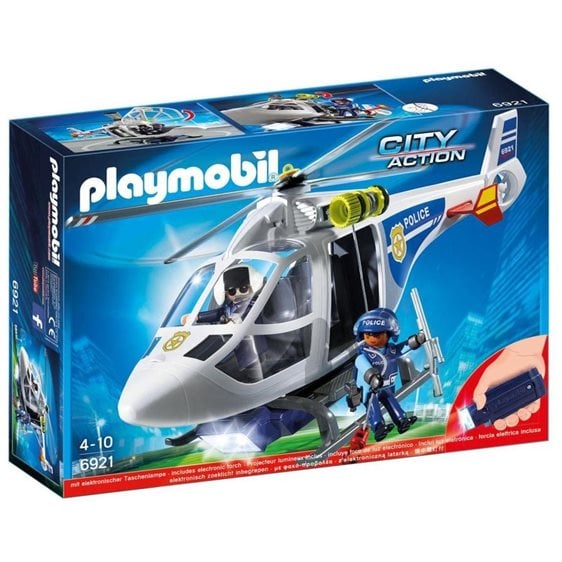 Playmobil Ελικόπτερο Αστυνομίας Με Προβολέα Led 6921