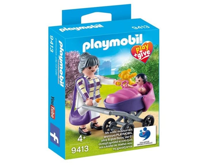 Playmobil Play Give Γιαγιά Με Μωρό 9413