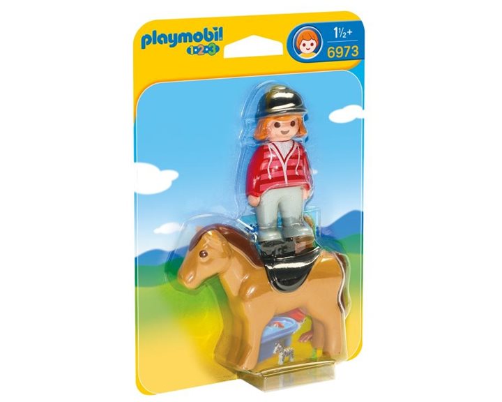Playmobil Αναβάτρια με Άλογο 6973