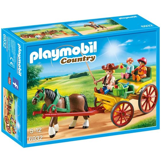 Playmobil Άμαξα με Οδηγό και Παιδάκια 6932