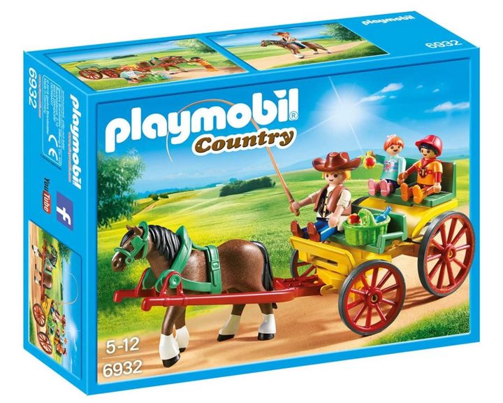 Playmobil Άμαξα με Οδηγό και Παιδάκια 6932