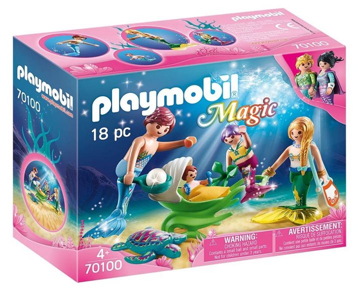 Playmobil Γοργονο-Οικογένεια Με Καροτσάκι-Κοχύλι 70100
