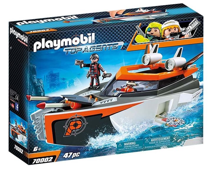 Playmobil Top Agents Κατασκοπευτικό Σκάφος Της Spy Team 70002