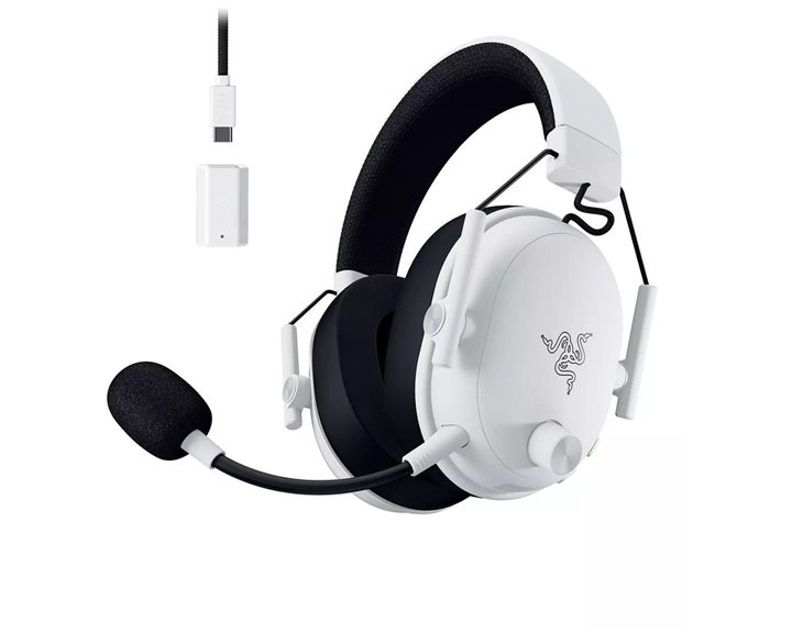 Razer BlackShark V3 X Hyperspeed Licensed for PlayStation - White - Wireless Headset - 2.4Ghz/BT/USB