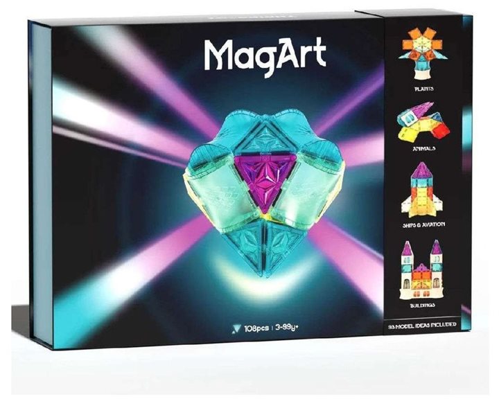 TopBright MagArt Σετ Κατασκευής με Μαγνητικά Πλακίδια 108τεμ. 129227