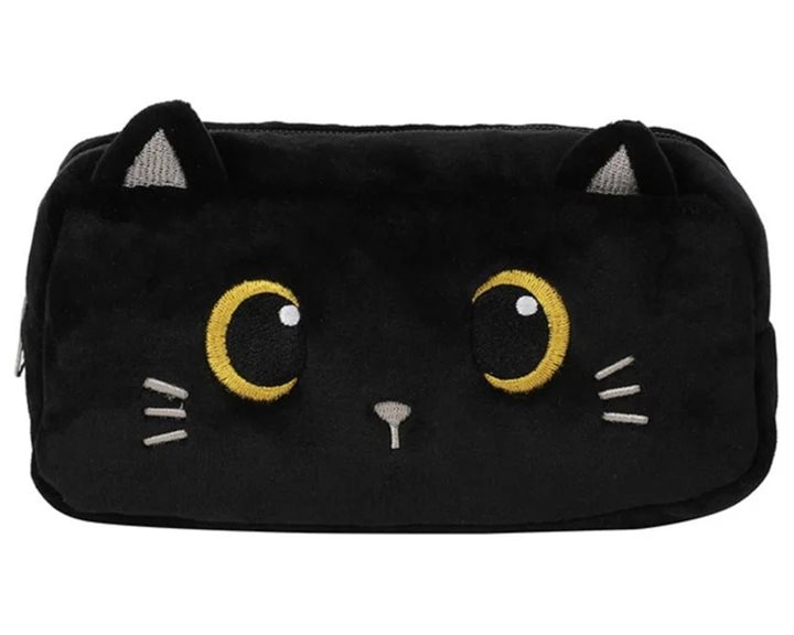 itotal Κασετίνα Plush Black Cat XL2868