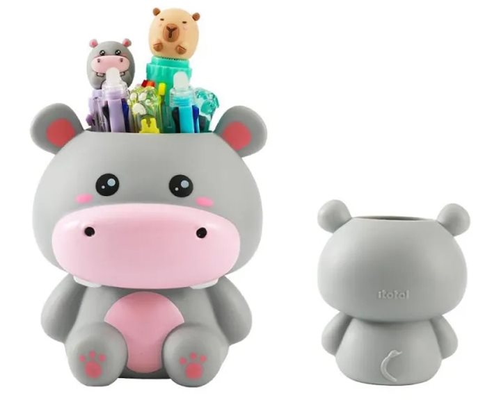 itotal Μολυβοθήκη Πλαστική 11.5cm Hippo XL3033