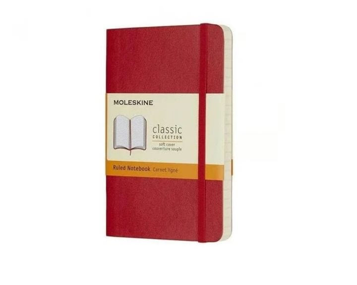 Moleskine  Σημειωματάριο Notebook L Ruled Scarlet Red Soft 13χ21cm