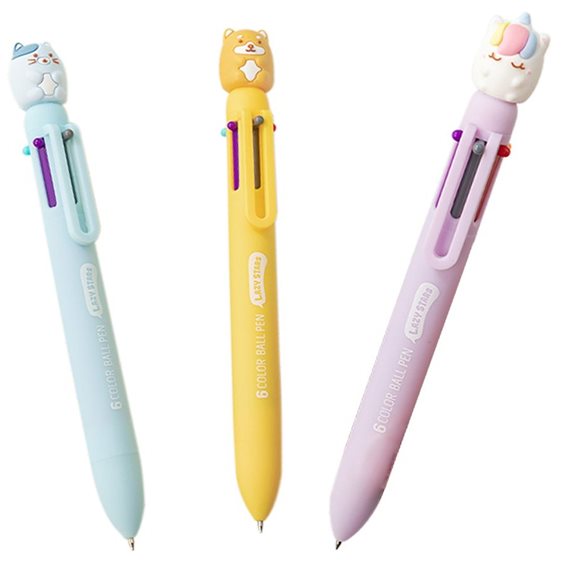 Lazy Stars Στυλό Multicolor Ball pen 0.7mm 6colors