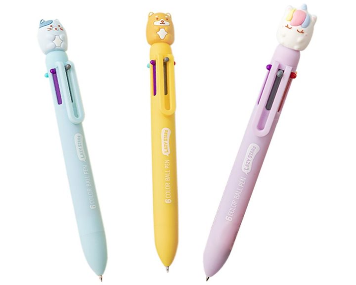 Lazy Stars Στυλό Multicolor Ball pen 0.7mm 6colors