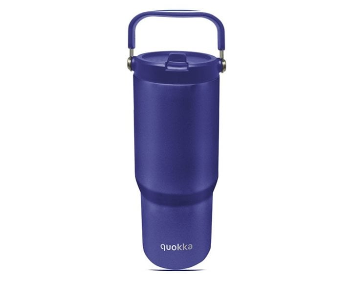 Quokka Θερμός Tumbler με Καλαμάκι και Λαβή Core Dusk Blue 860ml - 40341