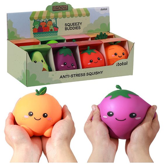 itotal Antistress Squeezy Fresh Market 12x10x11.2cm Tommy Tomato