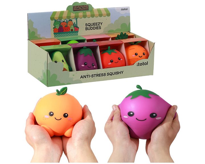 itotal Antistress Squeezy Fresh Market 12x10x11.2cm Tommy Tomato