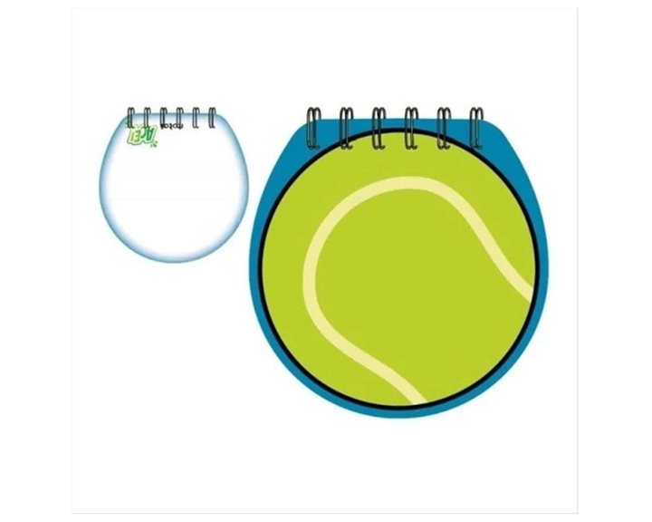 itotal Μπλοκάκι Σπιράλ 80φ. Sport 12x12cm Tenis