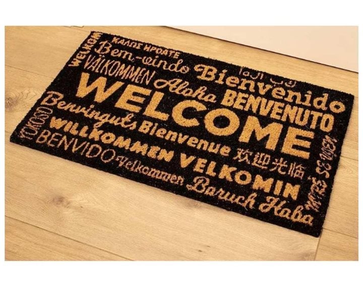 itotal Χαλάκι 70χ40cm Welcome Black XL1959