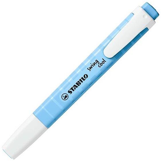 Μαρκαδόρος Υπογράμμισης Stabilo Swing Cool Pastel 275/112-8 Breeze Blue
