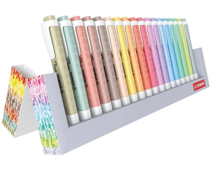 Μαρκαδόροι Stabilo Swing Deskset 18τμχ Pastel & Nature 275/18-02
