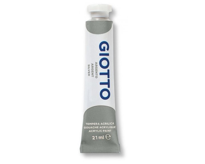 Τέμπερα Giotto Σωληνάριο 21ml Silver