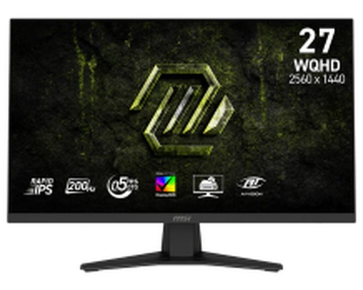 MSI MONITOR GAMING MAG 274QF E20, FLAT IPS WQHD,  27", 16:9, 300CD/M2, 1000:1, 0.5MS, 200Hz, 2560x1440, 2xHDMI/ 1xDP/ HP OUT, TILT, BLACK, 3YW.