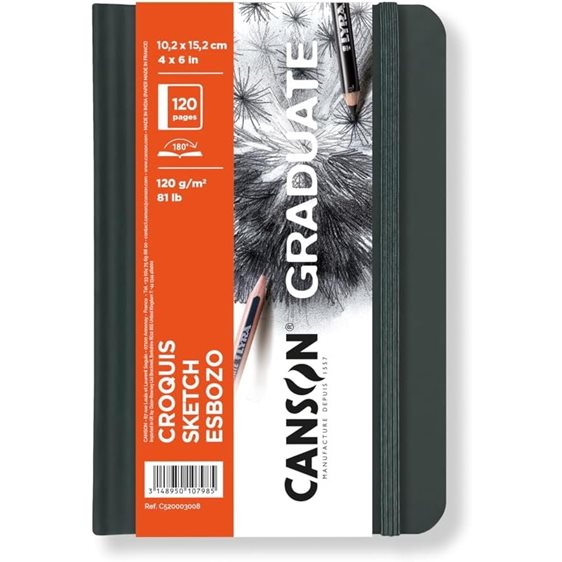 Graduate Canson Sketch Hardcover Book 120gr 10.2x15.2.cm 120pages