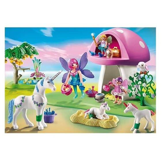 Playmobil Νεράιδες Με Μονόκερους & Μανιταρόσπιτο 6055